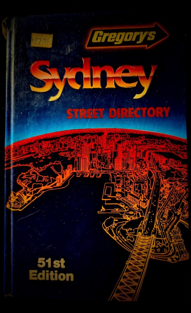 VINTAGE GREGORY’S SYDNEY STREET DIRECTORY 51st EDITION