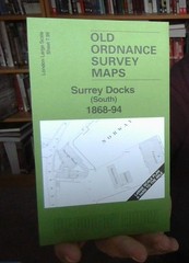 MAP OF SURREY DOCKS (SOUTH) 1868-94 LONDON LARGE SCALE SHEET 7.99 NEW