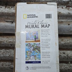 NATIONAL GEOGRAPHIC MAPS 2011 World Classic Map Mural 110×76 NIB