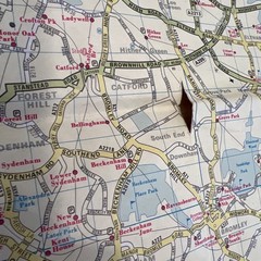 1977 AA Map Of London – Road Map Fold Out In Good Condition