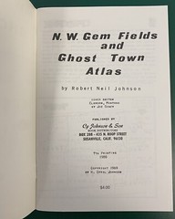 Northwest Gem Fields and Ghost Town Atlas, 7th edition 1980, NEW