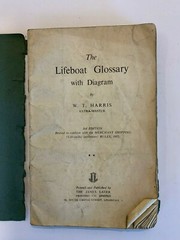 The Lifeboat Glossary with Diagram WT Harris, printed Liverpool 3rd edition 1953
