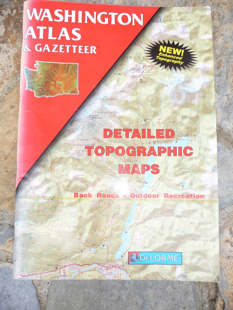 DeLorme Washington Atlas & Gazetteer Softcover 1998
