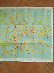 Antique Original Visitors London Map & Underground Map Geographers