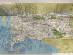 Close Up New Hamspshire Vermont Connecticut Foldout Map National Geographic 1975