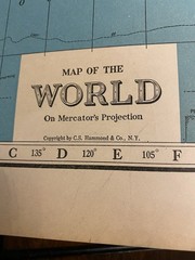 *Rare* 1937 Hammond’s New World Atlas – Doubleday Doran XLG Edition W/World Map