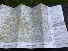 OS Ordnance Survey Landranger Map 186 Aldershot, Guildford. & area – 1984