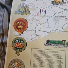 Vintage Bartholomew Railway History Map Of Britain