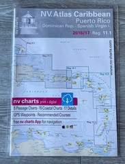 NV Charts Caribbean Puerto Rico Dominican Rep. Spanish Virgin Islands 2016/17