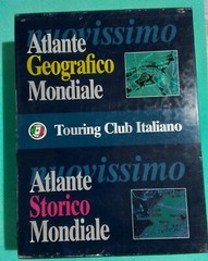 TOURING CLUB ITALIANO- ATLANTE GEOGRAFICO/STORICO MONDIALE 2 VOLUMI CON CUSTODIA