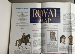 Silver Jubilee 1952 – 1977 Royal Map Of Succession – Bartholomew Pictorial Map