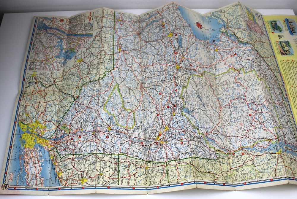 TYDOL Flying Gasoline Road Map NEW YORK Historical Guide North America History