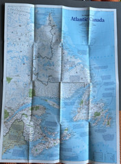 The Making of Canada, Atlantic Canada, National Geographic, Map & Poster, 1993