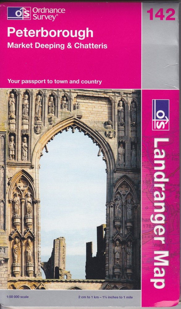 Ordnance Survey Landranger Map Sheet 142 – Peterborough