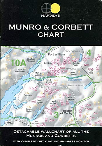 Munro and Corbett Chart Sheet map, rolled Book The Fast Free Shipping