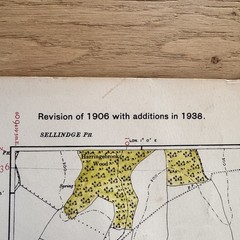Vintage Ordinance Survey Map Sheet Lympne Kent 1938