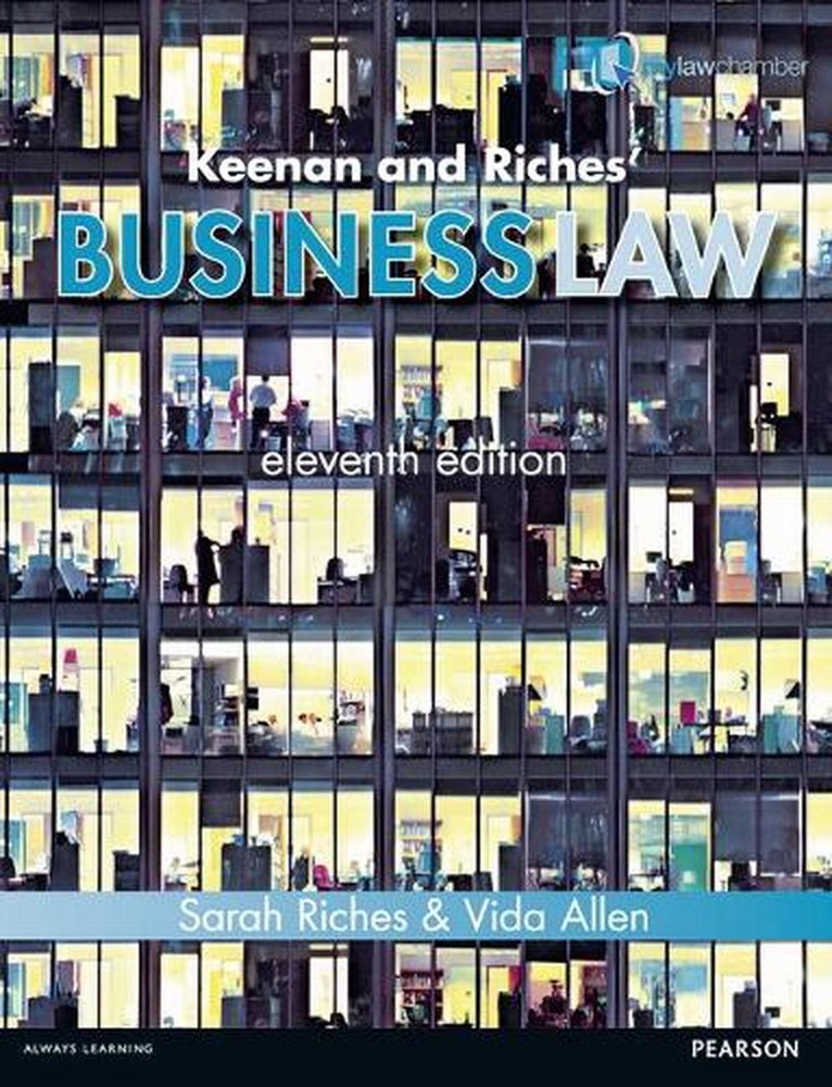 Keenan and Riches’ Business Law by Sarah Riches Paperback Book