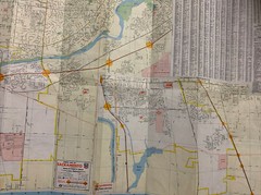 Vtg Chevron Map Sacramento California 1975 StandardOil SameDayHandle & Fast USPS