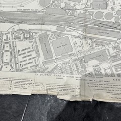 Ordnance Survey 25 Inch To The Mile Large Scale Map 1938. Queen’s Park . London