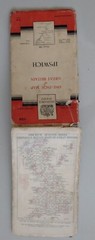 OS Ordnance Survey One Inch Map Sheet 150 Ipswich on Cloth 1963