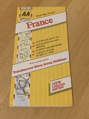 AA Road France Travelscene Drive-Away Holidays AA Map France Europe Road Map