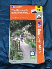 OS,Ordnance Survey, Explorer map Sheet OL 45, The Cotswolds