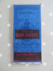 VINTAGE BARTHOLOMEW’S CLOTH MAP OF BRAEMAR & BLAIR ATHOLL – NEW REDUCED SURVEY