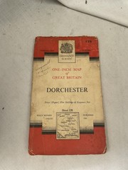 Vintage Ordnance Survey Map Of Great Britain Sheet 178 Dorchester Paper