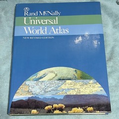 Rand McNally Universal World Atlas New Revised Edition hardcover w/jacket 1987