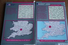 Ordnance Survey OS Landranger Maps 137 & 163 Cheltenham & Cirencester, Ludlow