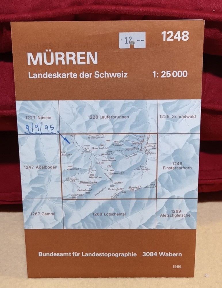 Switzerland 1:25,000 Maps: 1248 Murren
