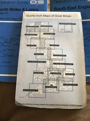 3x joblot OS Quarter-Inch Paper Maps (job OSX) 1970s