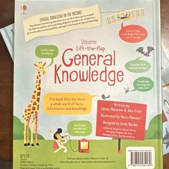 Usborne Big Picture Atlas and Lift the Flap general knowledge book (2 books)