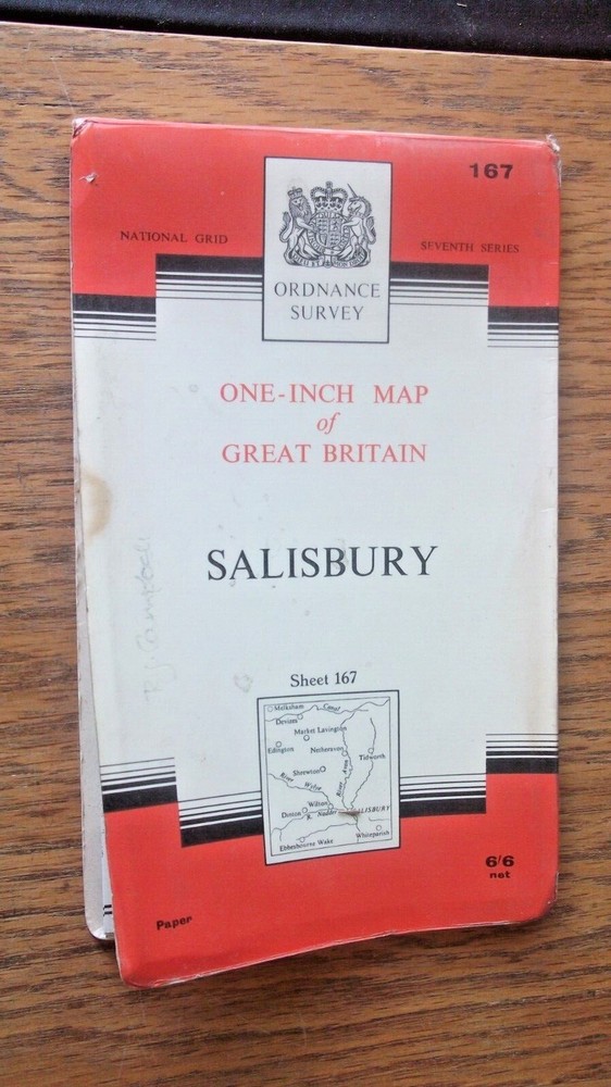 Ordnance Survey: Salisbury Sheet 167 – 1963