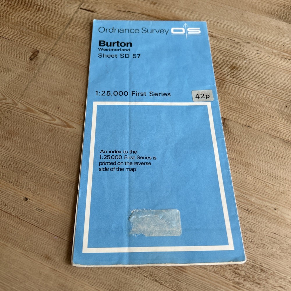 BURTON Westmoreland Borwick Ordnance Survey Sheet SD57 1:25000 1952