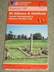 Ordnance Survey Explorer 1:25,000: Sheet 182 St Albans & Hatfield – 1998