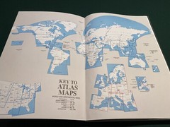 National Geographic ATLAS OF THE WORLD 6th Edition Blue Color Approx 19” X 12”