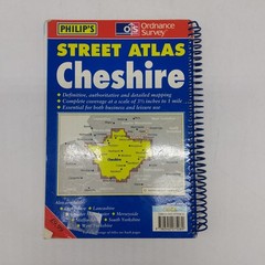 Philip’s Street Atlas x3 Cheshire, Shropshire, Staffordshire PB Spiral 1998-2004