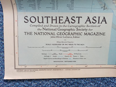 National Geographic Map of South East Asia. (1955).