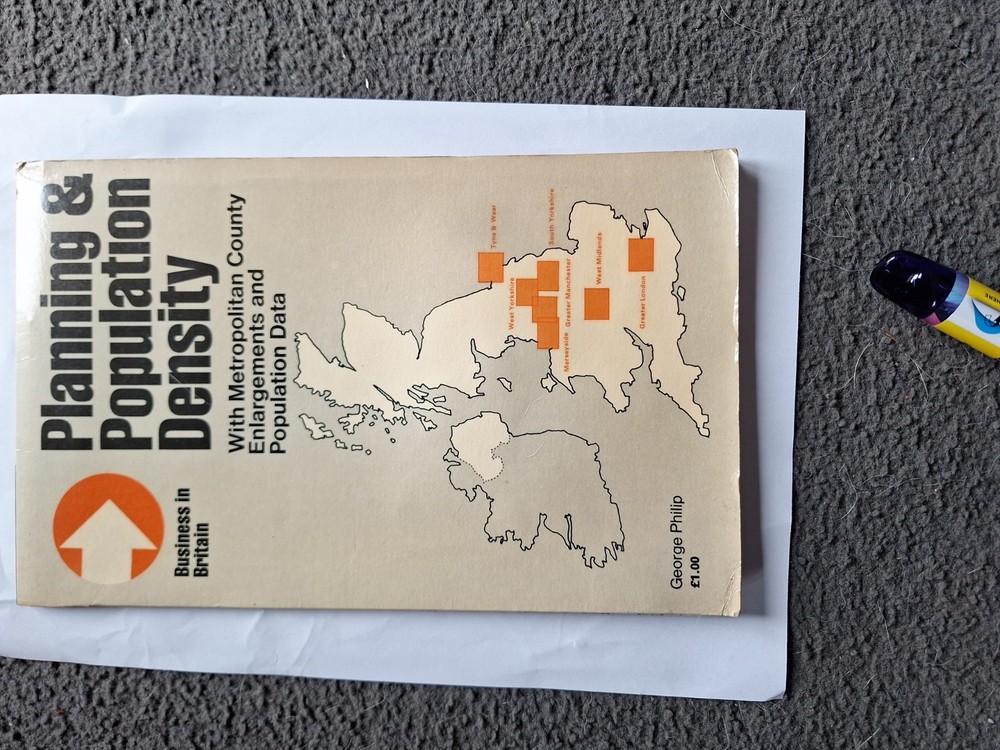 George Philip, Planning & Population Density Map, 1970’s
