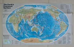 National Geographic Map Earths Fractured Surface & Living On The Edge 1995