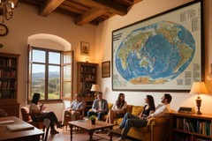 Thematic Map of Earth’s Plate Tectonics Print Art Poster Wall Decor （100x150cm）