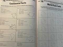 World Geography: Maps for the Overhead – Grades 4 – 8 – Gently Used