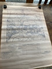 Vintage 1968 OS Large Scale National Grid Map Of Plymouth & Plympton
