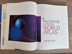 Rand McNally Concise World Atlas Hardcover Color Maps Reference Geography Book