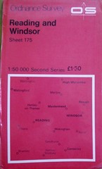 Landranger 175. Reading and Windsor. OS 1:50,000 Map. Ordnance Survey. Vintage.