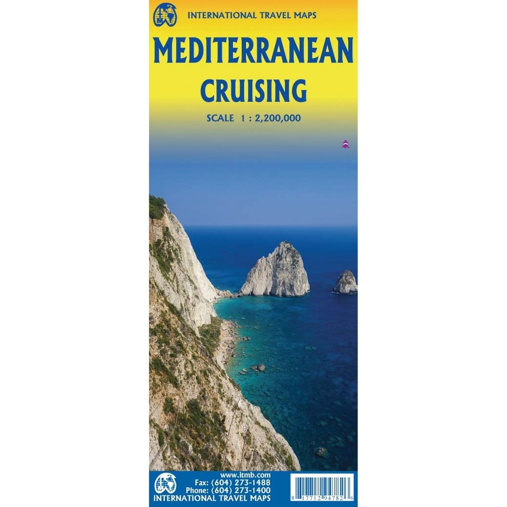 Mediterranean Cruising Travel Reference Map cruise + ferry routes, tourist info