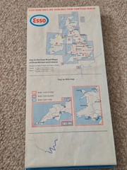 Vintage Esso Wales & South West England Folding Map No 3. 1978