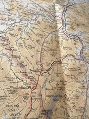 Bartholomew’s Map Ayrshire Scotland Vintage 60s 1962 Paper Half Inch FreePost UK