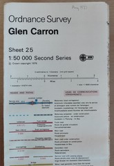 OS 1:50,000 Second Series 1976 Map 25 Glen Carron